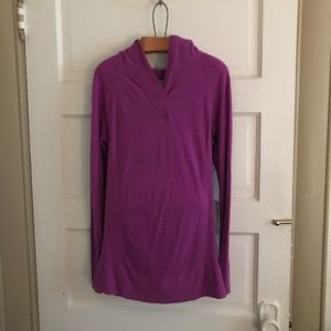 Athleta Woodridge wool & Lyocell blend purple hoodie Size S